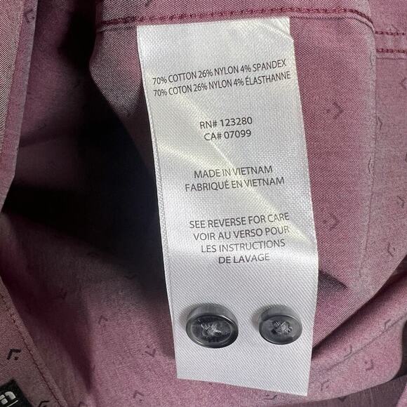 NEW Travis Mathew Prestige Tidbits Geometric Print Button Shirt Men's Large $99 - Picture 7 of 8